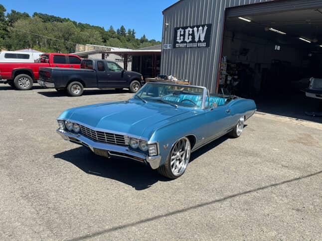 
								67 impala SS convertible full									